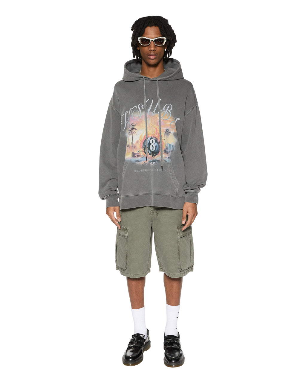 Mens Fugitive Cargo Short Forest Relaxed Walkshorts - Green