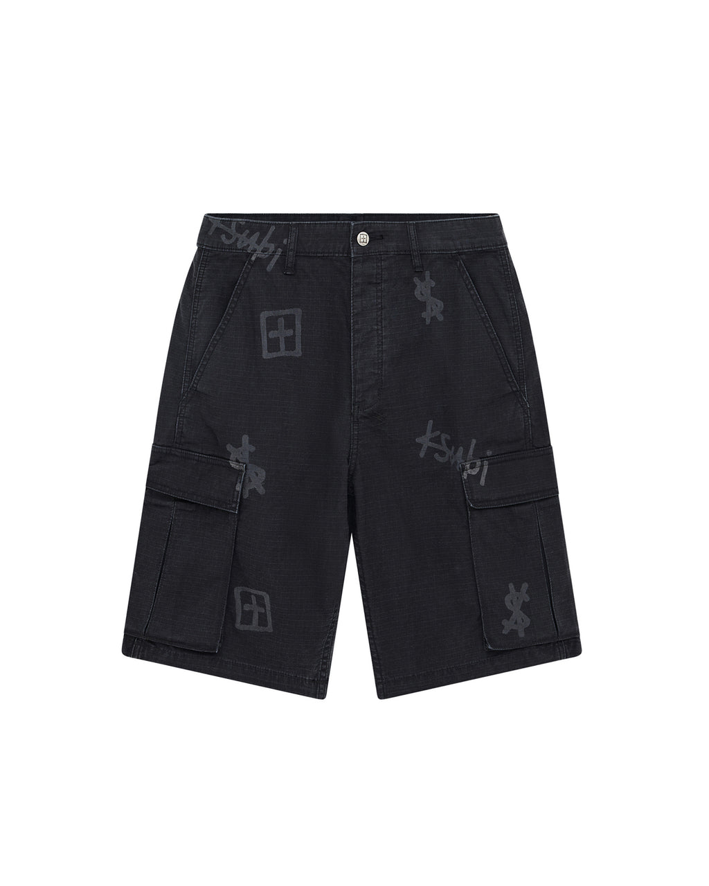 Mens Fugitive Cargo Short Kash Box Relaxed Walkshorts - Black
