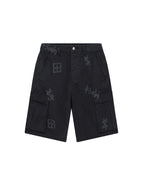 Mens Fugitive Cargo Short Kash Box Relaxed Walkshorts - Black