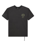 Mens Garage Biggie Ss Tee Faded Black Oversized Tees - Black