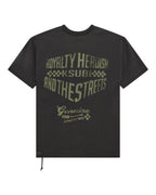 Mens Garage Biggie Ss Tee Faded Black Oversized Tees - Black
