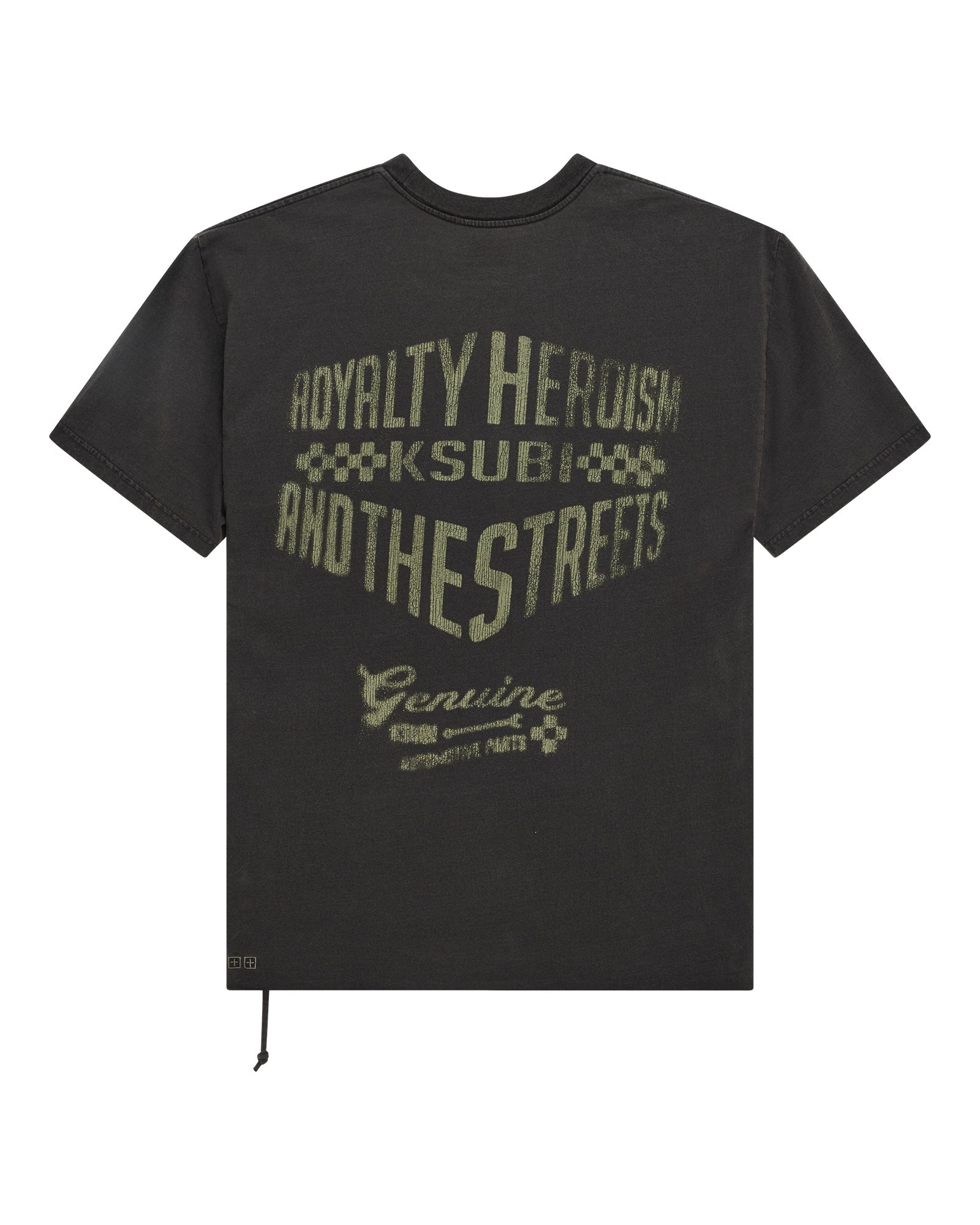 MENS  GARAGE BIGGIE SS TEE FADED BLACK OVERSIZED TEES