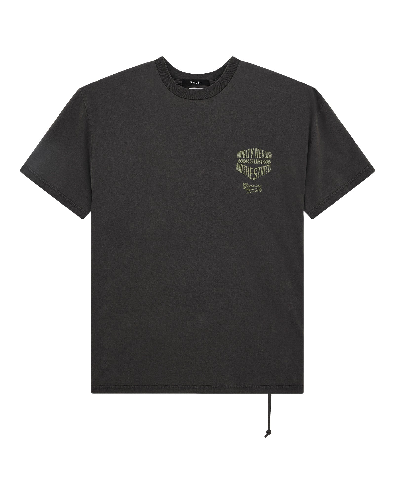 MENS  GARAGE BIGGIE SS TEE FADED BLACK OVERSIZED TEES