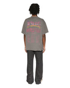 Mens Global Ekcess Ss Tee Black Fade Oversized Tees - Grey