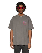 Mens Global Ekcess Ss Tee Black Fade Oversized Tees - Grey