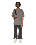 Mens Global Ekcess Ss Tee Black Fade Oversized Tees - Grey