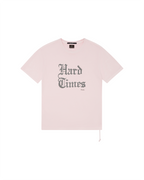 Mens Hard Times Kash Ss Tee Quartz Regular Tees - Pink