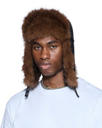 TRAPPER HAT FLOCKED BLACK HEADWEAR