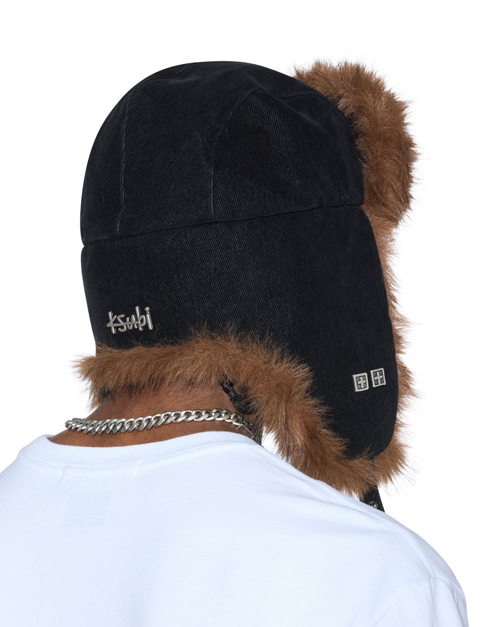 TRAPPER HAT FLOCKED BLACK HEADWEAR