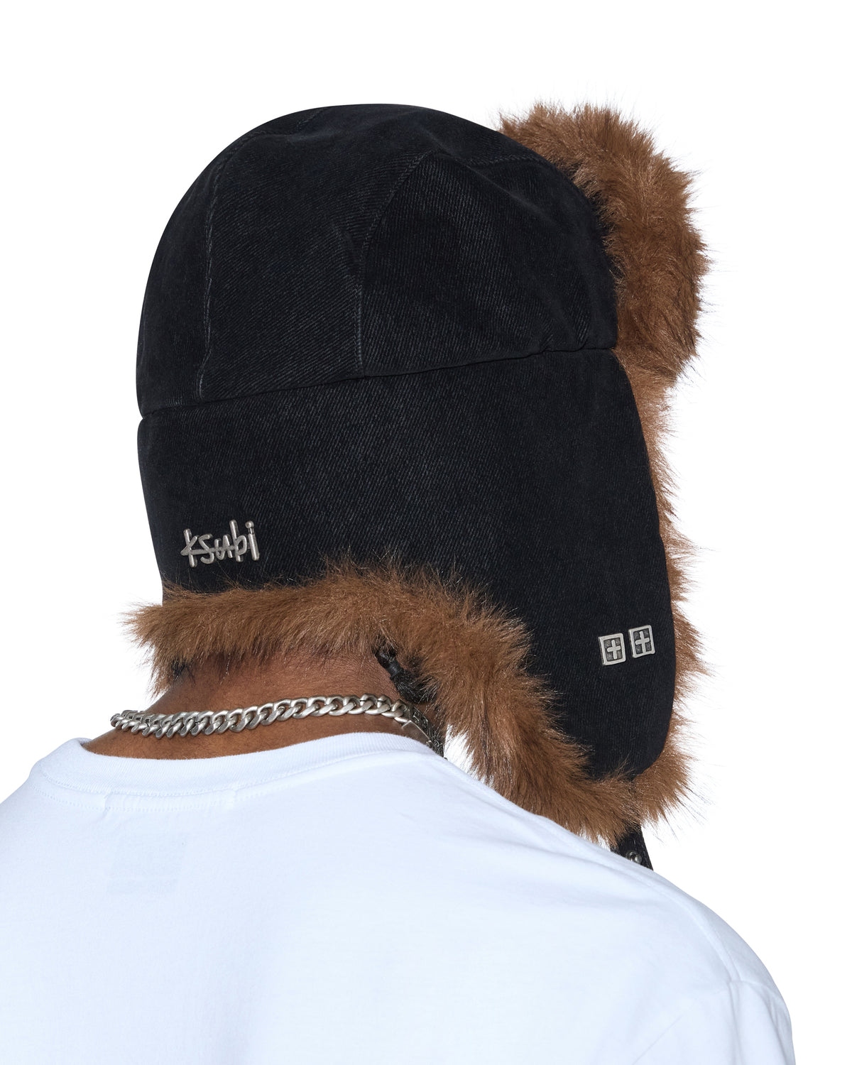 TRAPPER HAT FLOCKED BLACK HEADWEAR