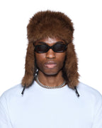 TRAPPER HAT FLOCKED BLACK HEADWEAR