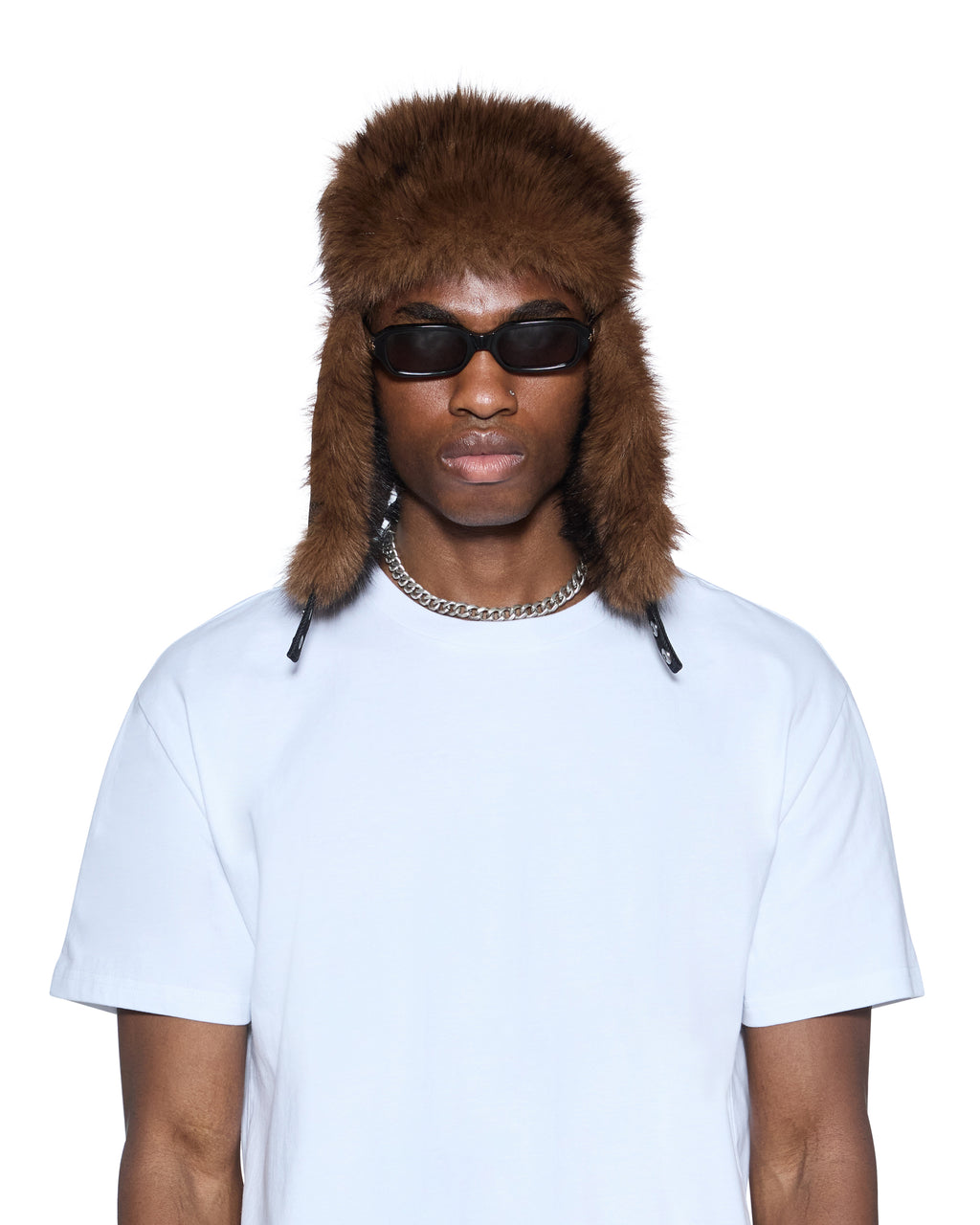 TRAPPER HAT FLOCKED BLACK HEADWEAR