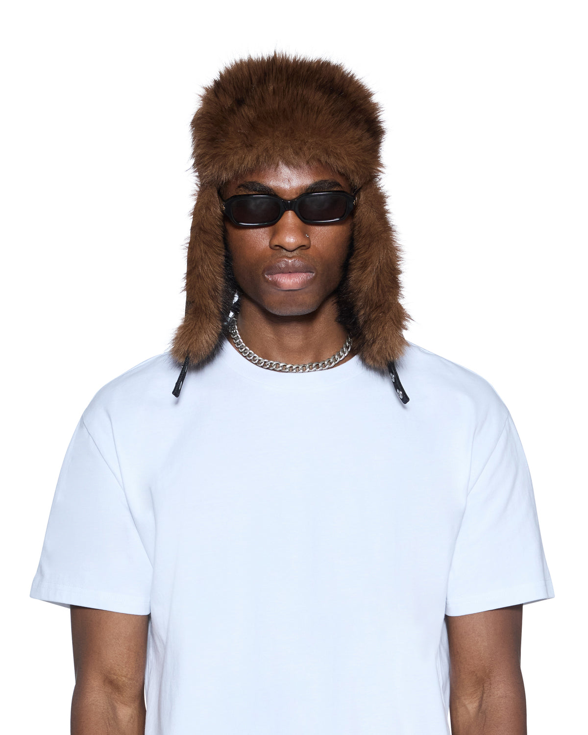 TRAPPER HAT FLOCKED BLACK HEADWEAR