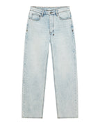 Mens Hazlow Frost Blue Straight Denim Jeans - Denim