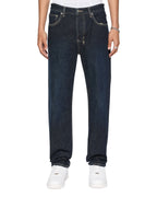 Mens Hazlow Rinsed Straight Denim Jeans - Denim