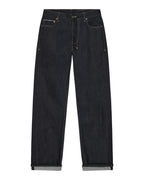 Mens Hazlow Selvedge Raw Straight Denim Jeans - Denim