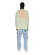 Mens Hero Ekcess Ls Tee Grass Oversized Tees - Green