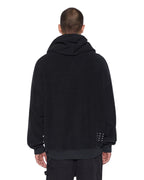 Mens 1999 Ekcess Hoodie Jet Black Oversized Fleece - Black