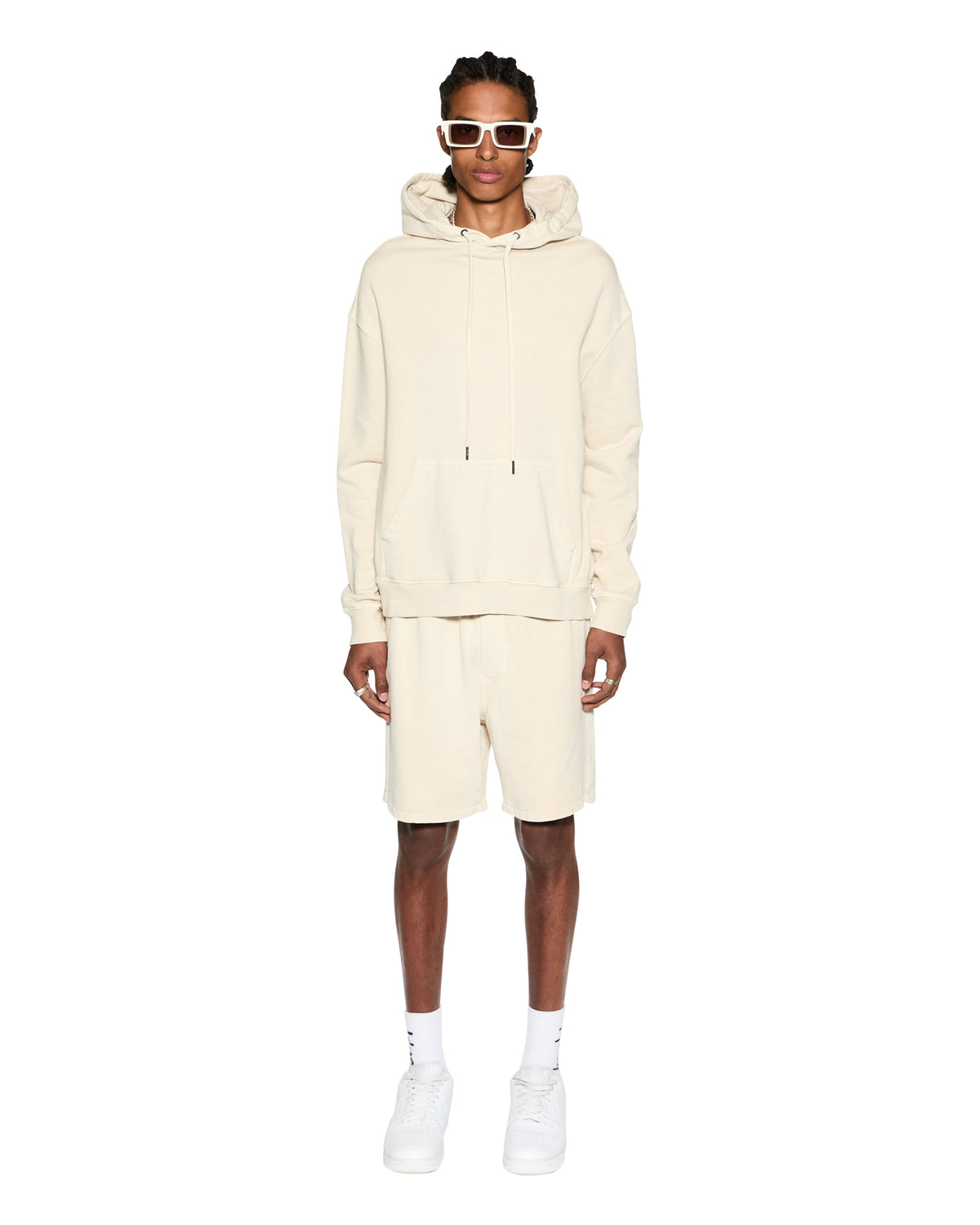 MENS 4 X 4 BIGGIE HOODIE DESERT FLEECE