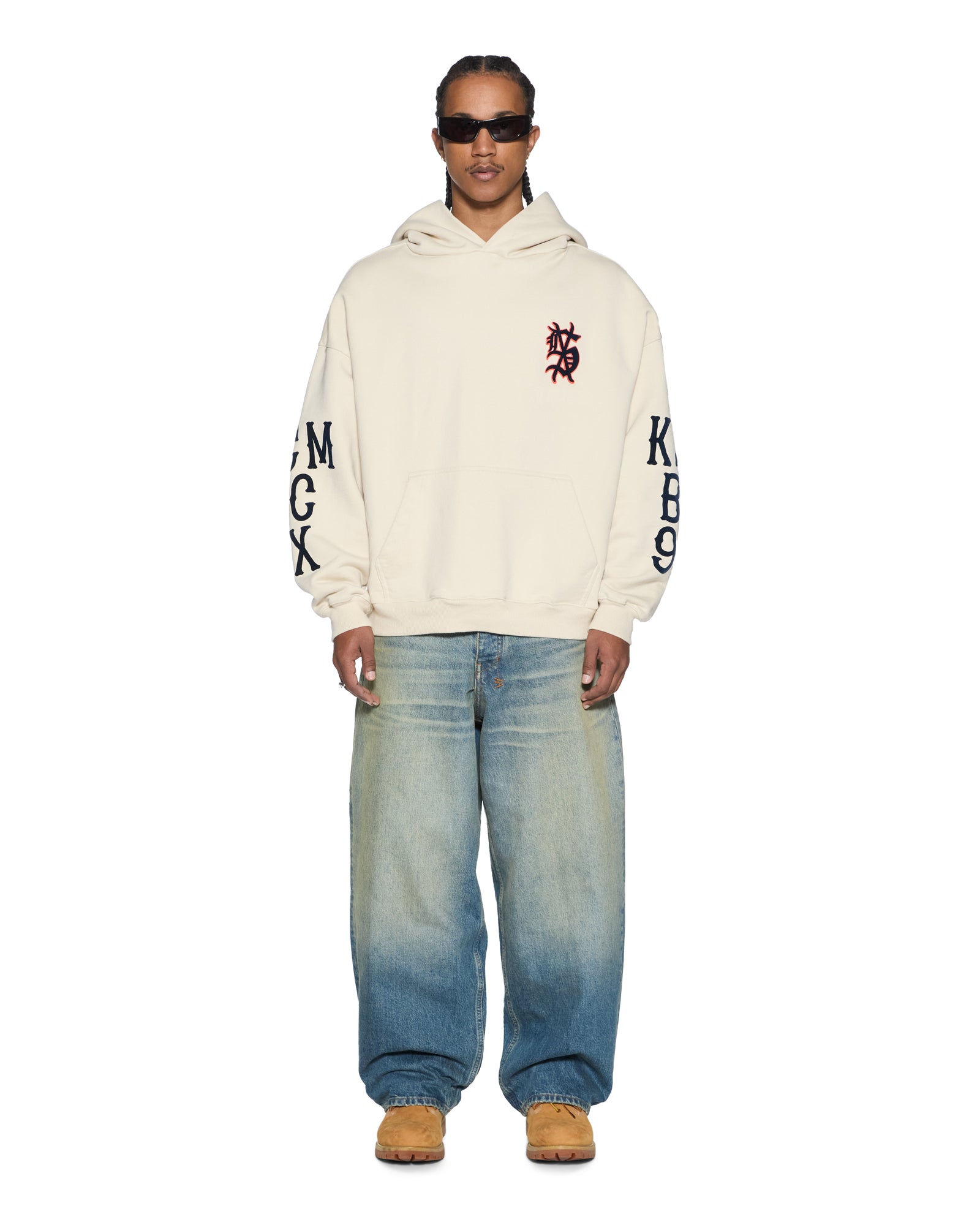 Mens Bolter Ekcess Hoodie Ecru Fleece | Ksubi ++