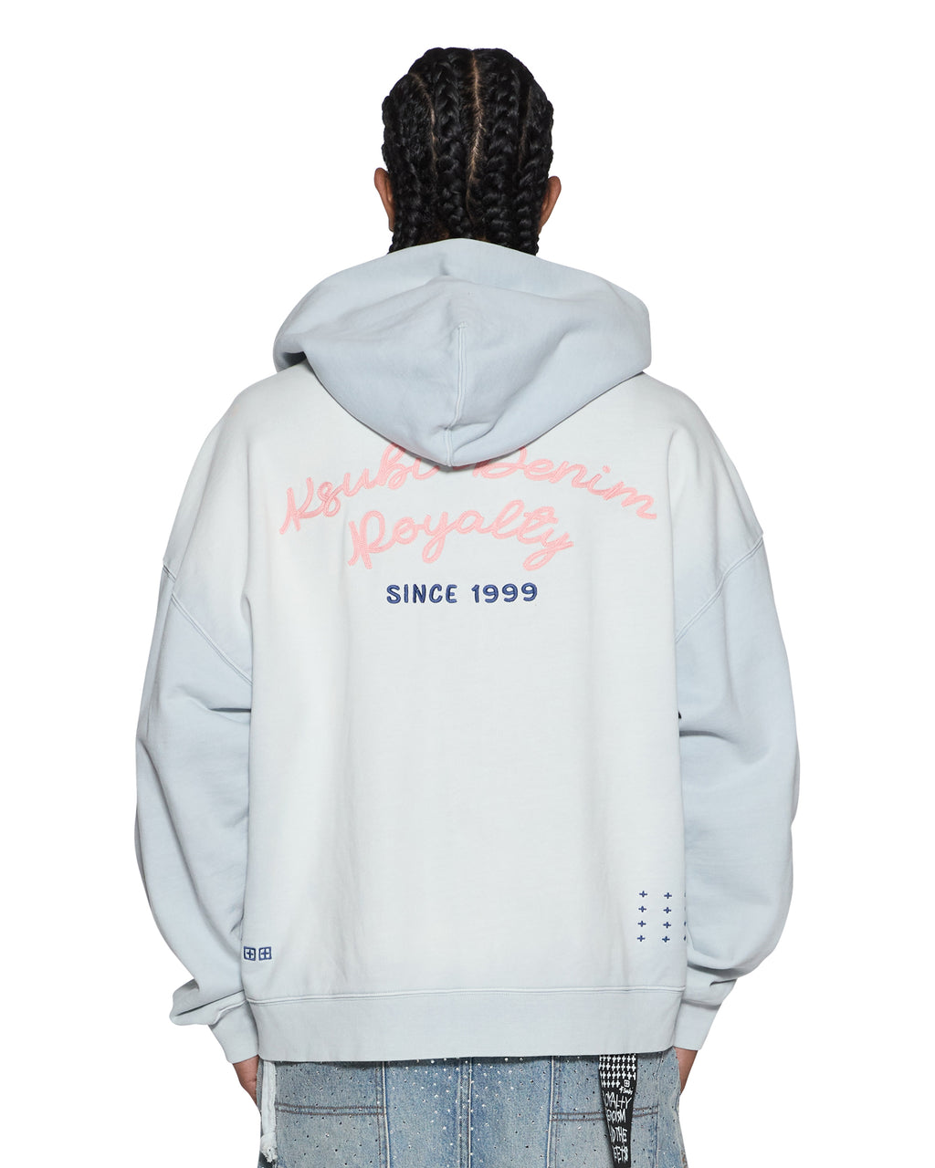 MENS EFFECT EKCESS ZIP HOODIE ICE MIST FLEECE