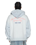 MENS EFFECT EKCESS ZIP HOODIE ICE MIST FLEECE