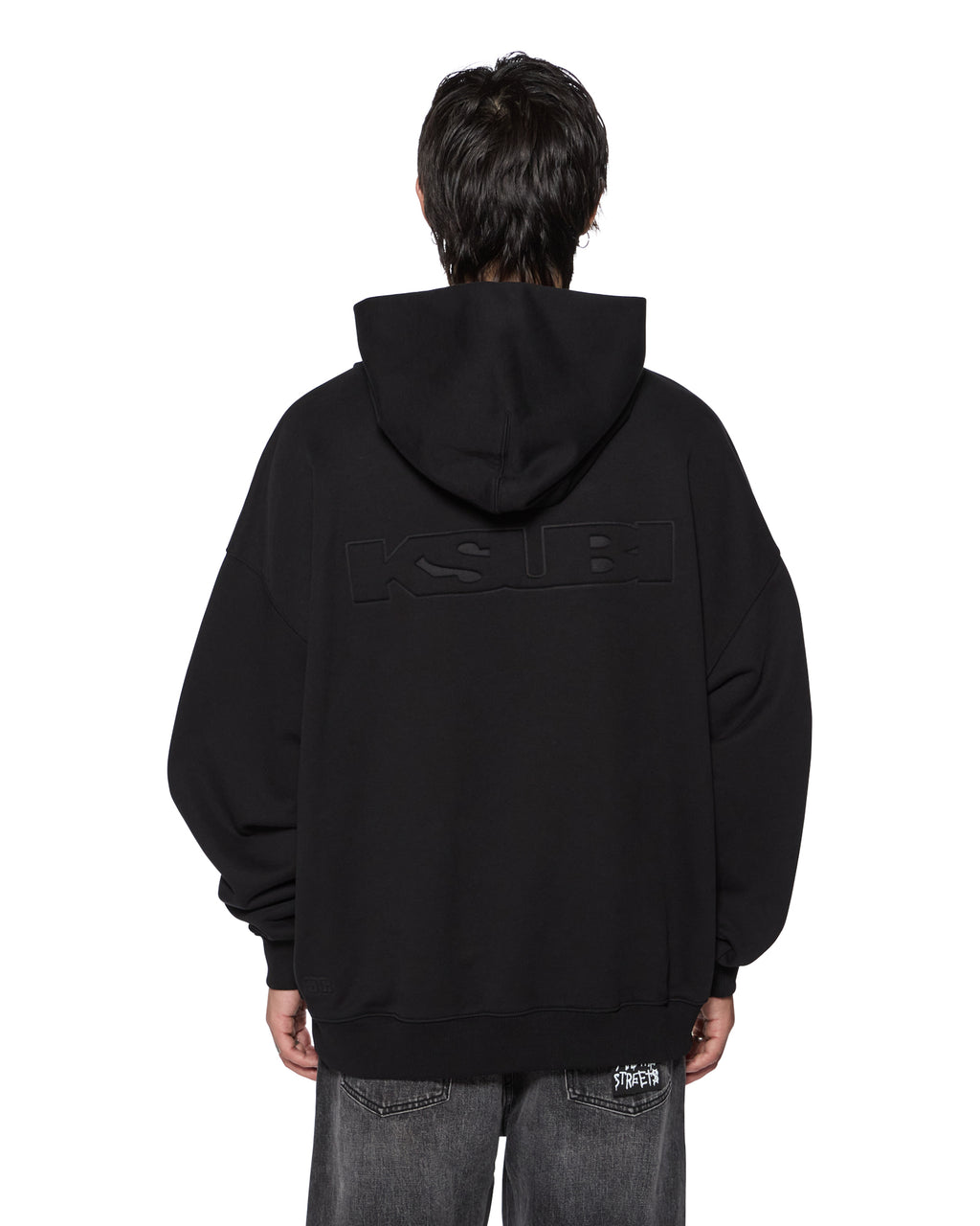 MENS INTRUDER EKCESS HOODIE JET BLACK FLEECE