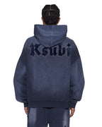 Mens Kaliba Ekcess Hoodie Deep Dive Oversized Fleece - Navy