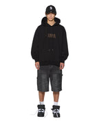 Mens Kingdom Biggie Hoodie Jet Black Oversized Fleece - Black