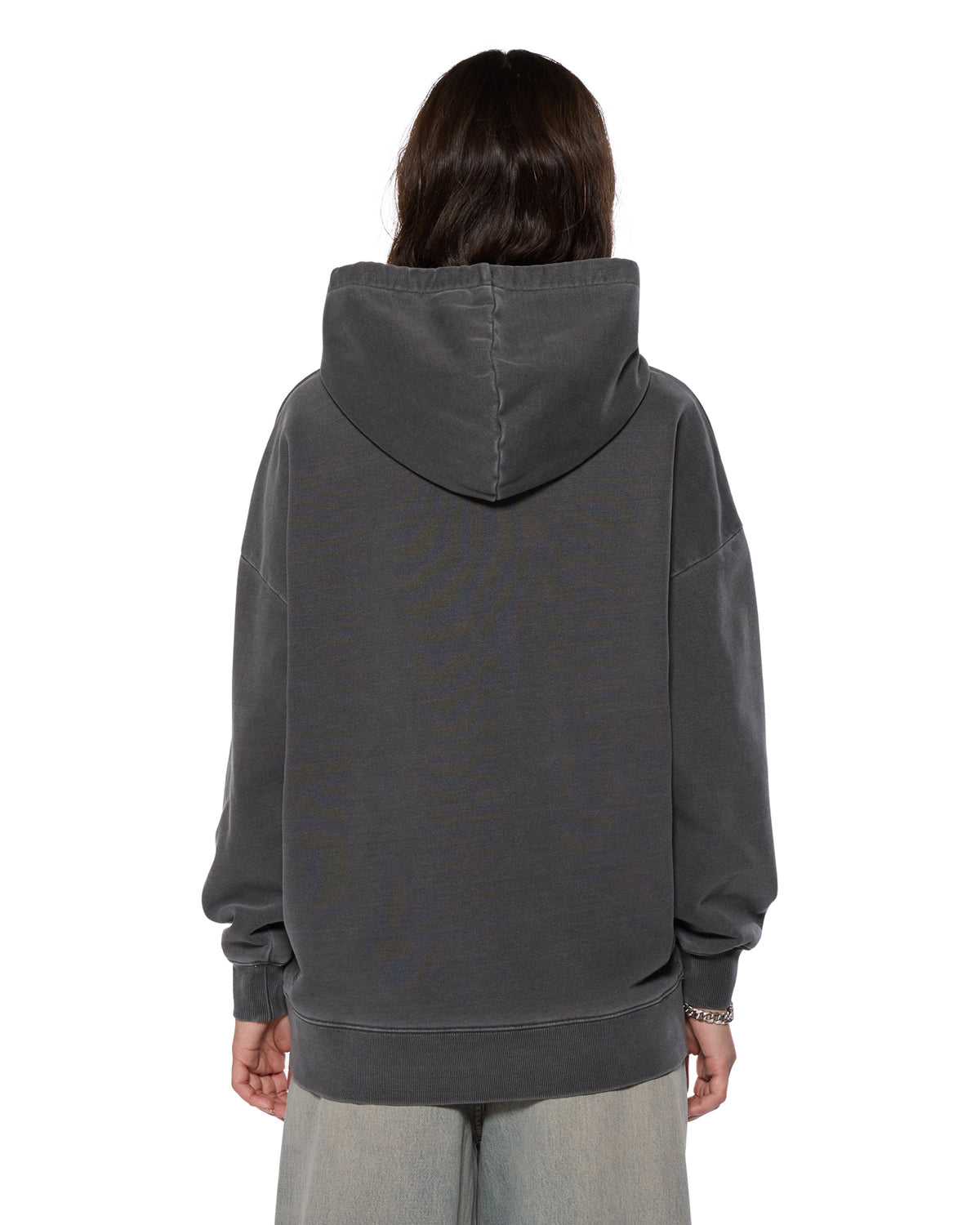 Womens Kingdom Oh G Hoodie Charcoal Oversized Fleece - Grey
