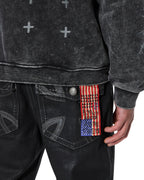 MENS KSUBI X ALICE HOLLYWOOD GRAPHIC ZIP HOODIE BLACK JACKETS