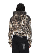 WOMENS MOWALOLA ZIP HOODIE CHEETAH FLEECE