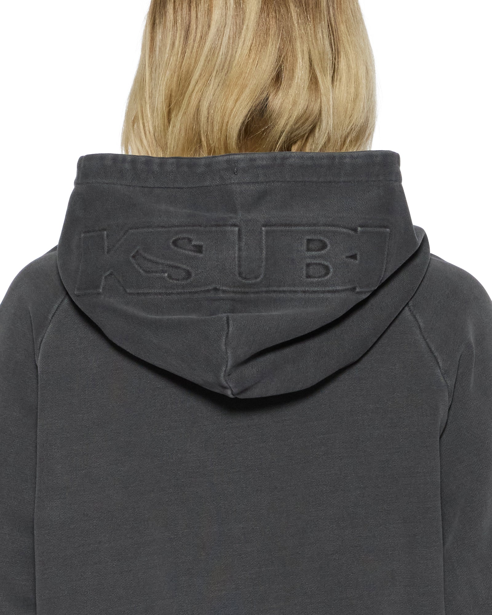 WOMENS ORIGIN HOODIE CHARCOAL FLEECE