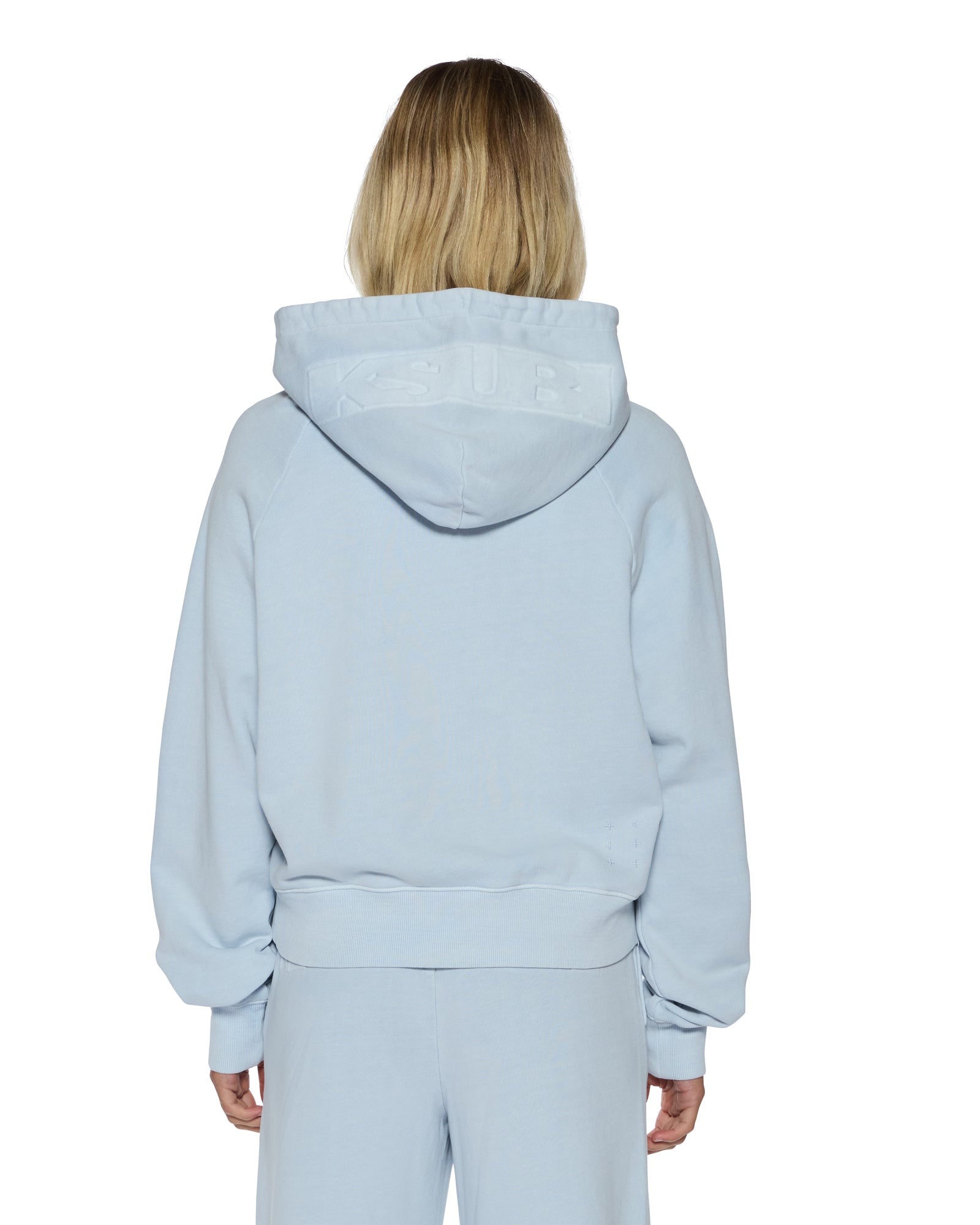 WOMENS  ORIGIN HOODIE ICE MIST OVERSIZED FLEECE