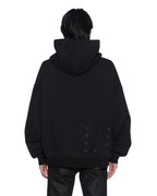 MENS LORDS EKCESS HOODIE JET BLACK FLEECE