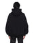 MENS  LORDS EKCESS HOODIE JET BLACK OVERSIZED FLEECE