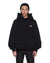 MENS  LORDS EKCESS HOODIE JET BLACK OVERSIZED FLEECE