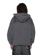 MENS SERPENT EKCESS HOODIE FADED BLACK FLEECE