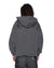 MENS  SERPENT EKCESS HOODIE FADED BLACK OVERSIZED FLEECE