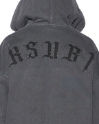 MENS SERPENT EKCESS HOODIE FADED BLACK FLEECE
