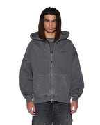 MENS SERPENT EKCESS HOODIE FADED BLACK FLEECE