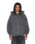 MENS  SERPENT EKCESS HOODIE FADED BLACK OVERSIZED FLEECE