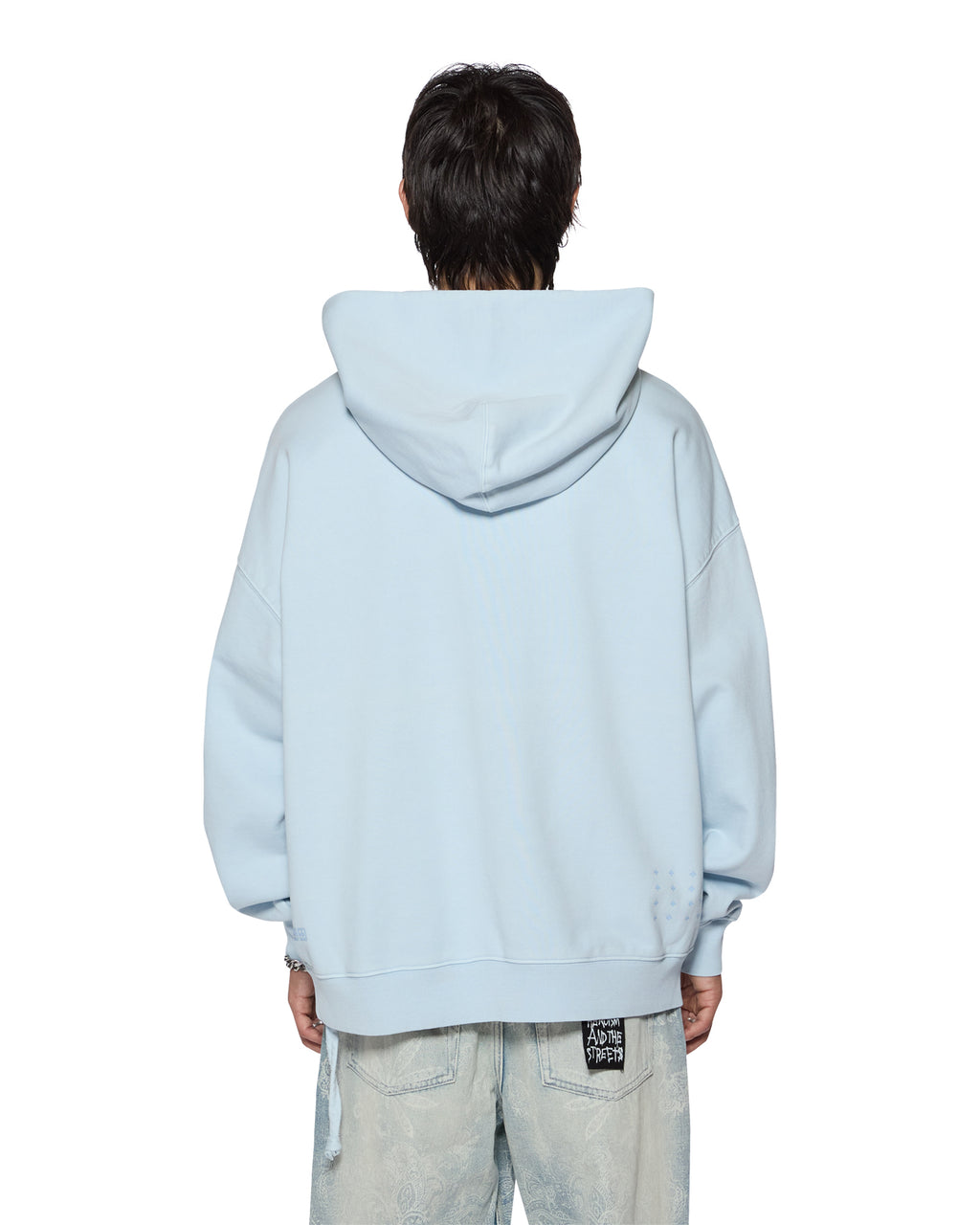 Mens Sott Ekcess Hoodie Shallows Oversized Fleece - Blue