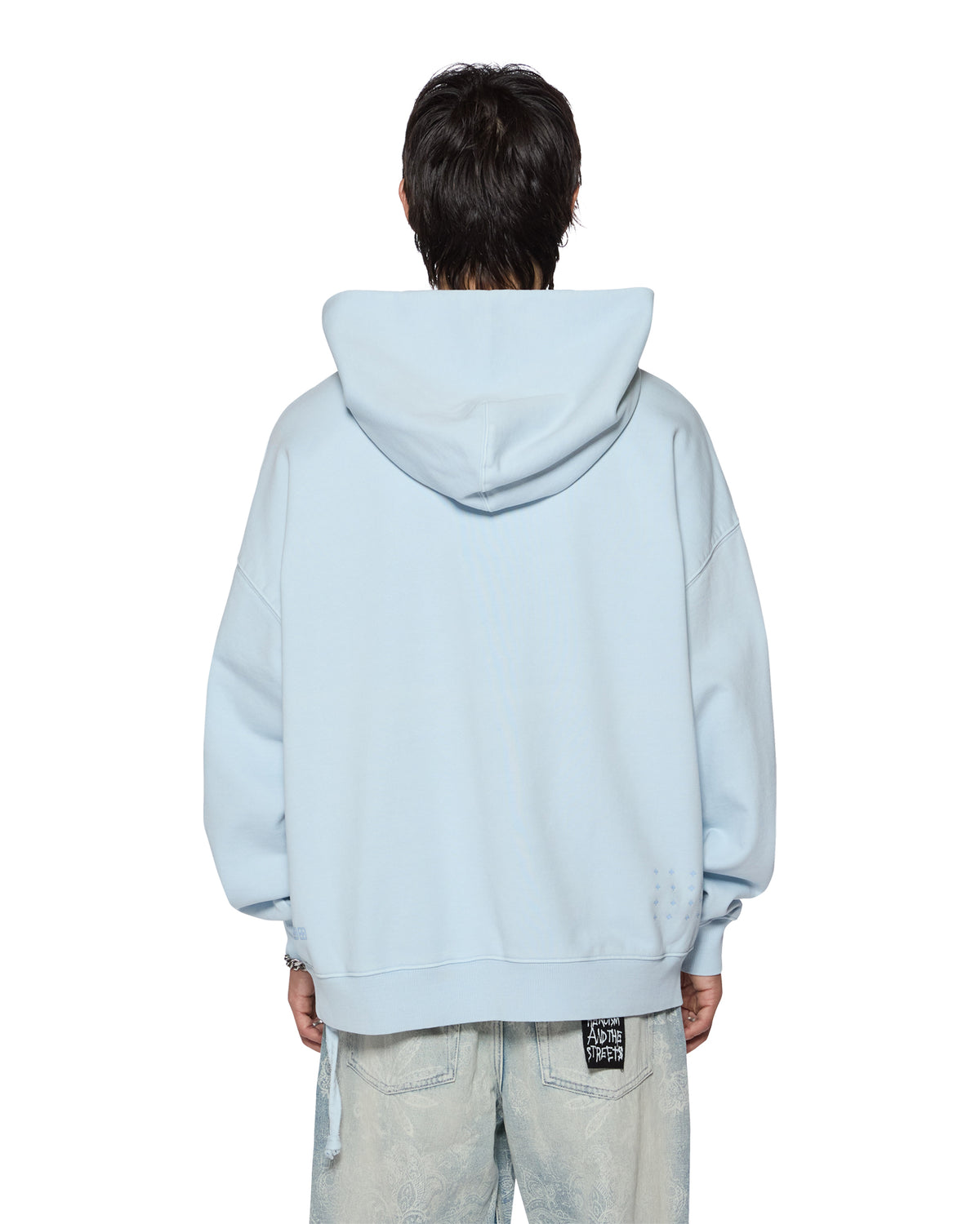 Mens Sott Ekcess Hoodie Shallows Oversized Fleece - Blue