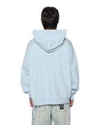 Mens Sott Ekcess Hoodie Shallows Oversized Fleece - Blue