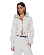 Womens Sott Origin Hoodie Snow Marle Oversized Fleece - Grey
