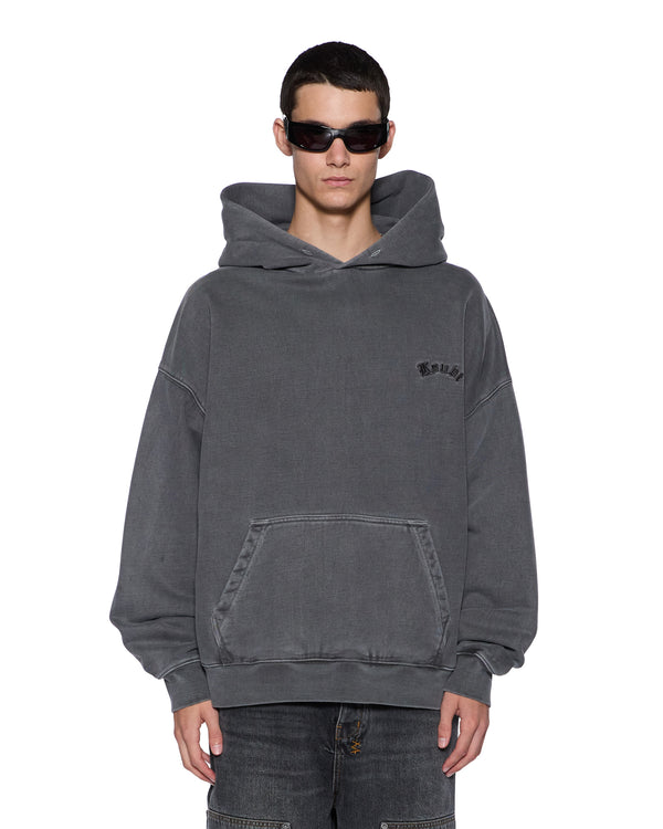 Mens Thorned Ekcess Hoodie Charcoal Fleece | Ksubi ++