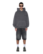 MENS THORNED EKCESS HOODIE CHARCOAL FLEECE