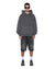 MENS  THORNED EKCESS HOODIE CHARCOAL OVERSIZED FLEECE