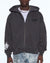 MENS  GRAFF EKCESS ZIP THRU HOODIE FADED BLACK OVERSIZED FLEECE